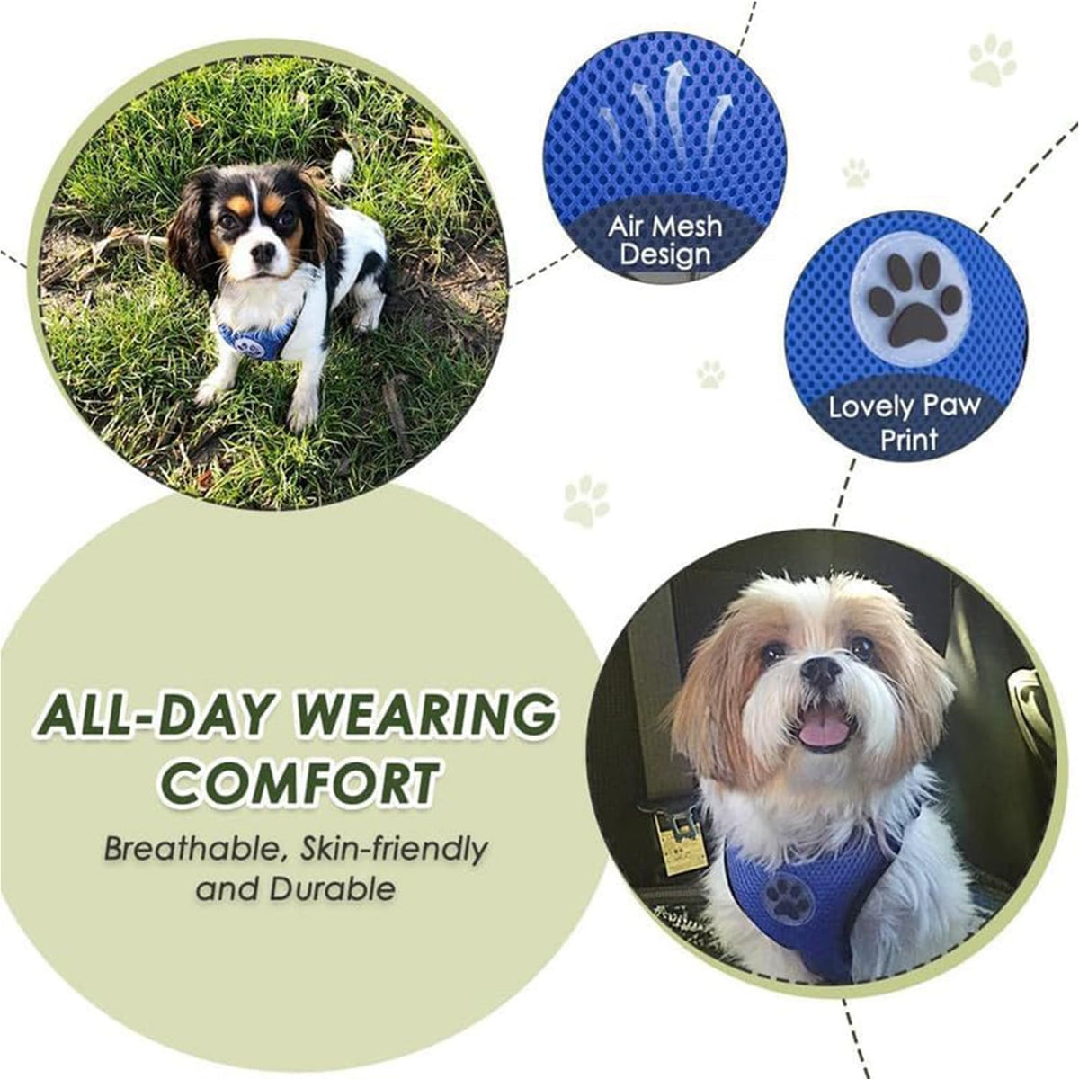 SafeRide™ - 2-in-1 Dog Safety Car Harness & Seatbelt ,Size: Medium