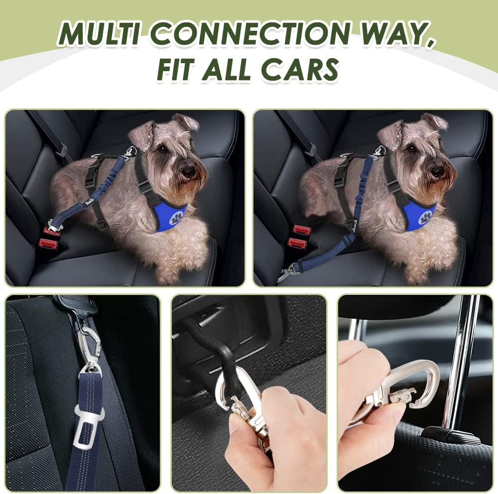SafeRide™ - 2-in-1 Dog Safety Car Harness & Seatbelt ,Size: Medium